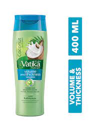 Dabur Vatika Naturals Coconut & Castor Volume & Thickness Shampoo, For Thin & Limp Hair, 360ml